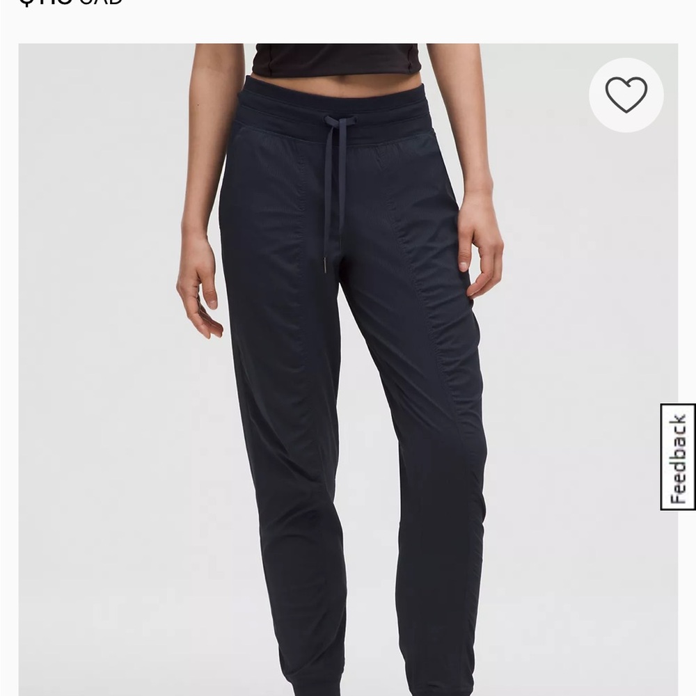 lululemon athletica Black Track Joggers